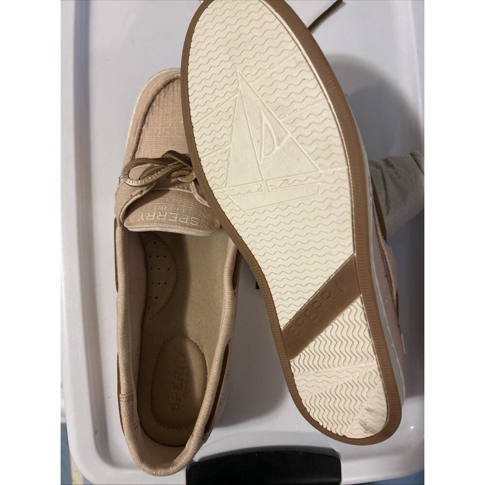 Sperry starfish eye leather canvas boat loafers shoes blush slip on classic 8 - Picture 9 of 9